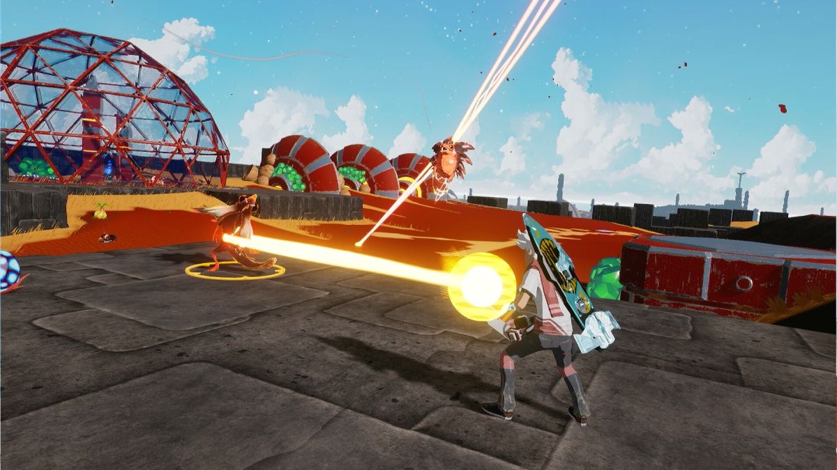 As well as melee attacks, you'll have many different ranged weapons to use. 