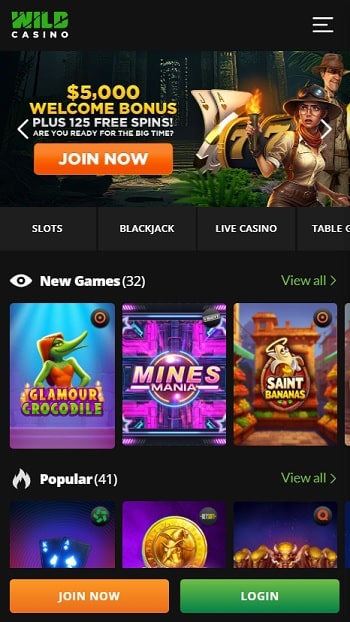 Wild Casino for Real Money