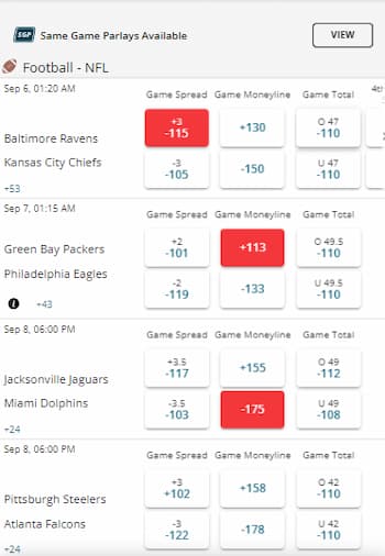 how to bet on football - parlay