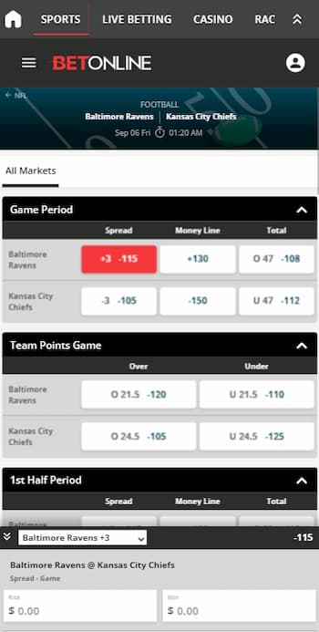 how to bet on football - palce bet