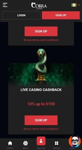 No deposit bonus casino Cobra