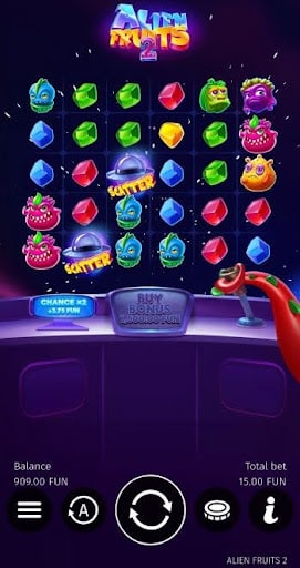 Alien Fruits 2 by BGaming on mobile