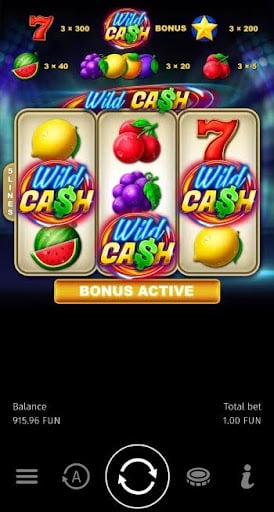 Wild Cash by BGaming on mobile