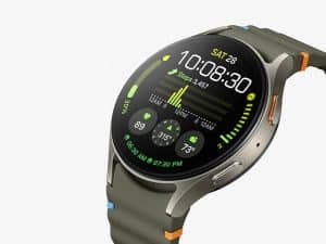 A detailed Galaxy watch face brings data to you at all times
