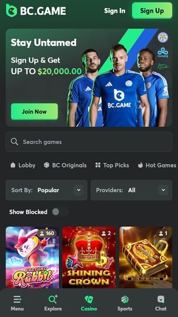 BC.Game Bitcoin Cash Casino