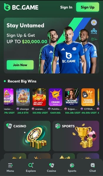 BC.Game ethereum sports betting