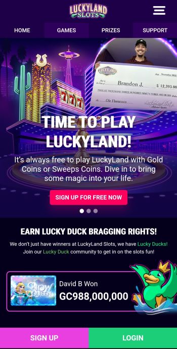Casinos like LuckyLand Slots - LuckyLand Slots as seen on an Android mobile device
