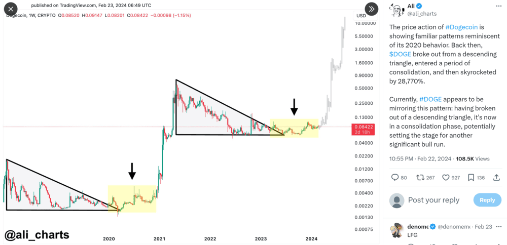 Dogecoin Supercycle Chart