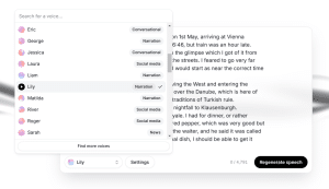 ElevenLabs Voice Selection