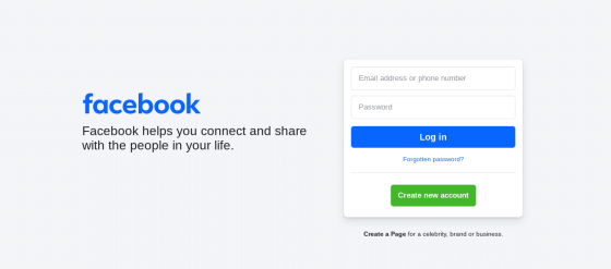 Screenshot showing Facebook's Sign Up page