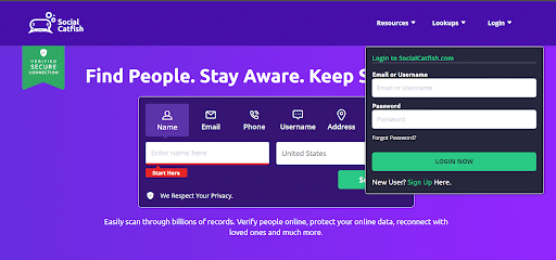 <strong>Step 1 – Sign Up on Social Catfish</strong>