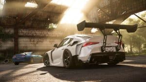Race around fictional Mexico in real-world cars and be the last car standing