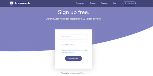 <strong>Step 1: Sign Up for Hoverwatch</strong>