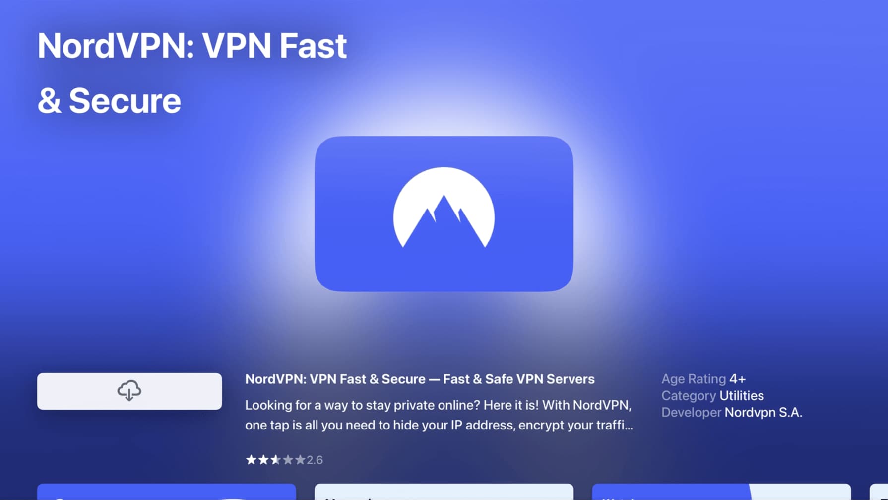 <strong>Download NordVPN from the App Store</strong>