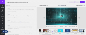 Pictory's video editor
