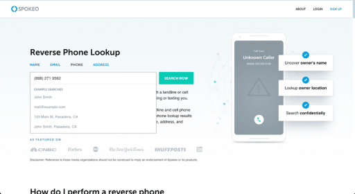 <strong>Step 3: Enter the Phone Number and Click Search</strong>