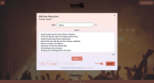 SongR user testing