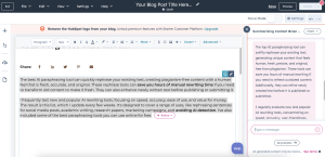 HubSpot's Rewriter Tool Testing