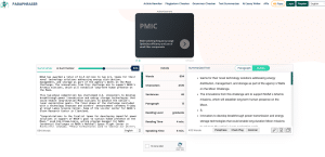 Paraphraser.io bullet point summary