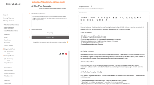 Storylab.ai Writer Testing 1