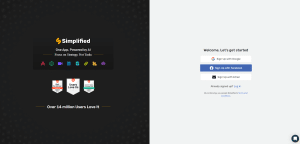 Simplified best ai presentation make sign up