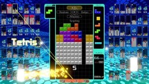 See how your opponents are doing in real-time in Tetris 99