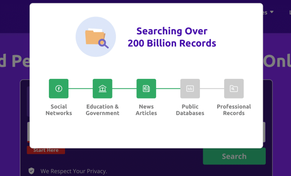 <strong>Step 3</strong> <strong>- Click Search and Wait for Social Catfish to Perform Its Search</strong>