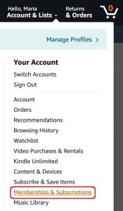 Your Memberships & Subscriptions