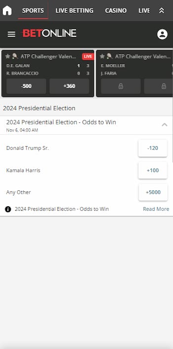 Place a bet