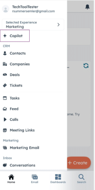 The HubSpot app will be a trusty companion for managing contacts, pipelines, and service tickets on the move. You can also access the new Breeze AI copilot right in the app.