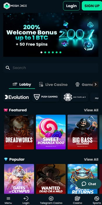 Mega Dice Casino