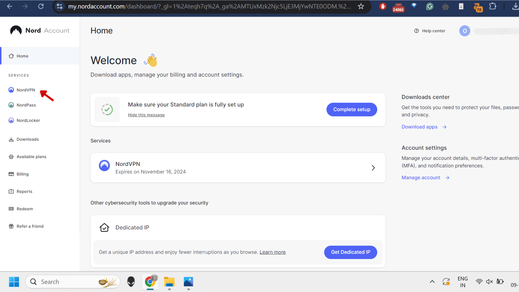 <strong>Visit the NordVPN Website</strong>