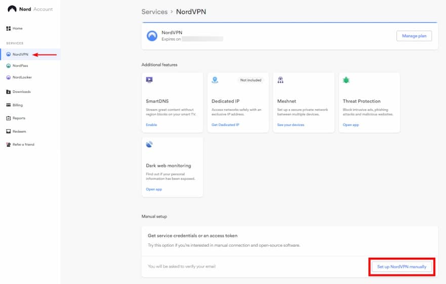 <strong>Log into NordVPN</strong>