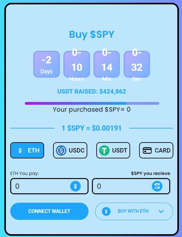 spacepay token widget