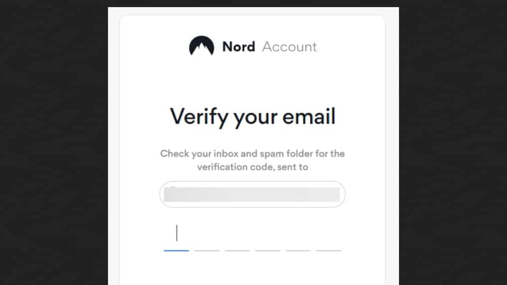 <strong>Verify your NordVPN account</strong>