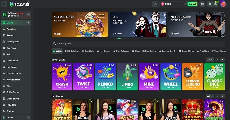 BC.Game TRON Online Casino
