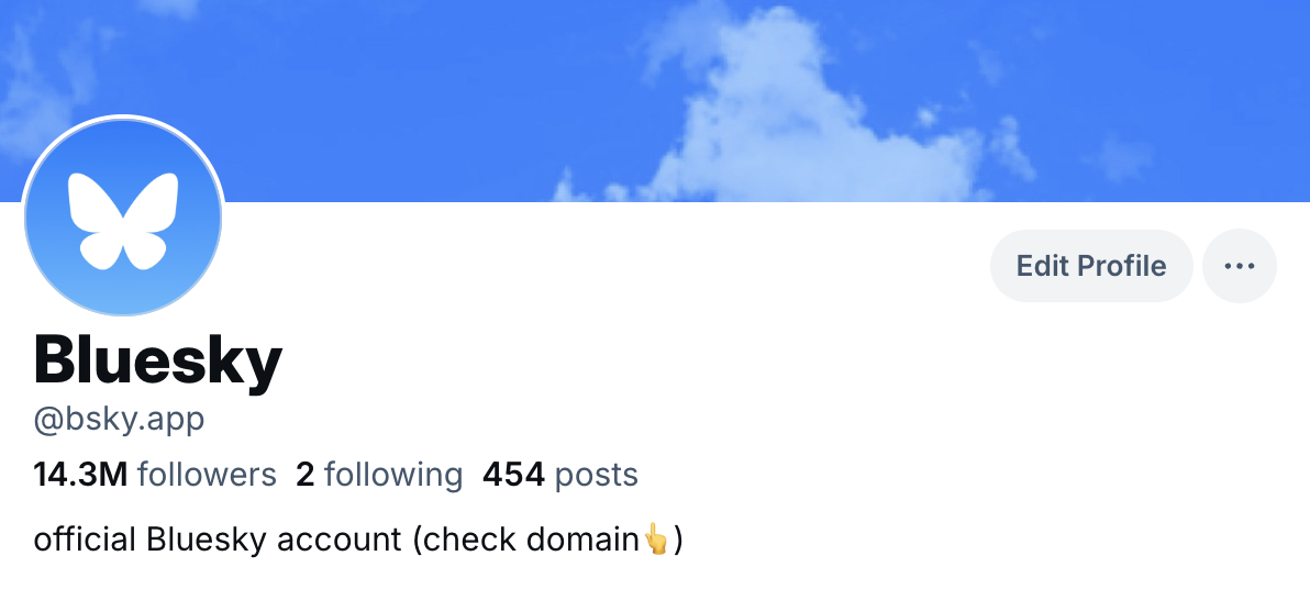 Seems familiar? Bluesky harkens back to a more innocent time in Twitter’s life. (Bluesky)