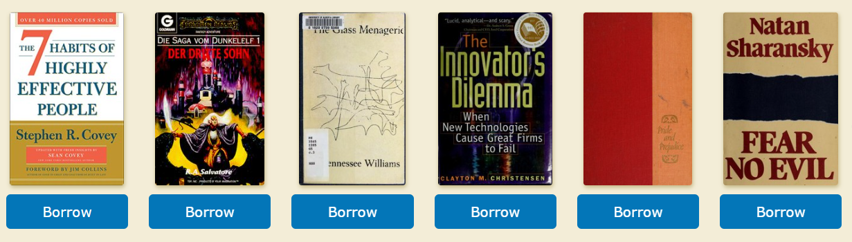 'Books we love' collection on Open Library. 