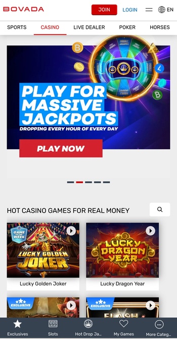 Bovada 10 dollar casino