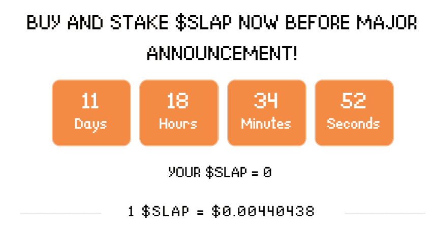 Catslap Announcement Countdown