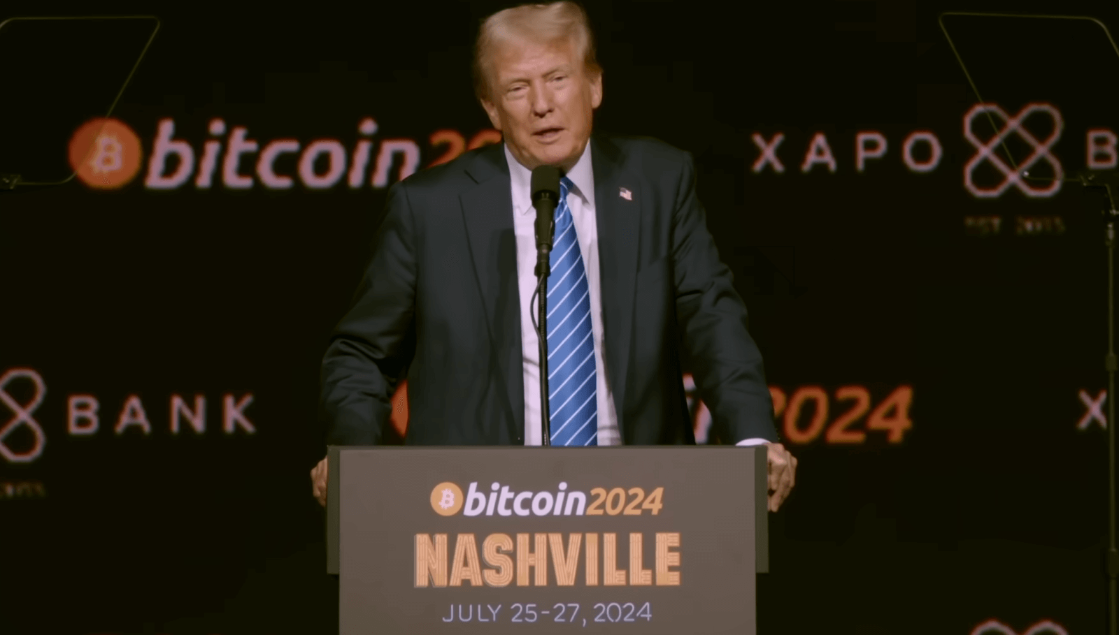 Trump Speaks at Bitcoin Nashville. 