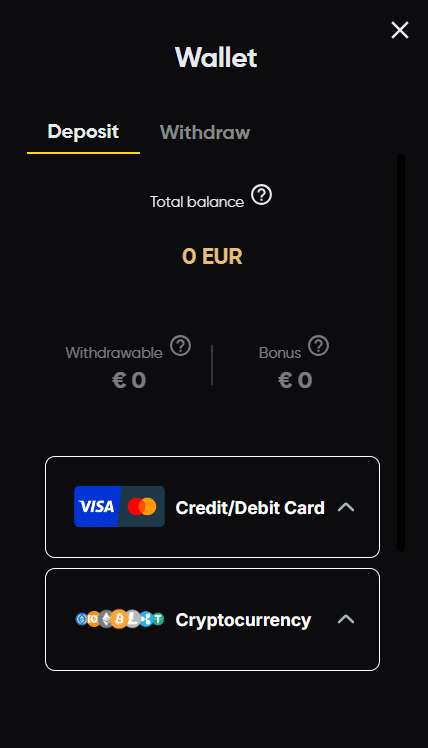 Make your First Deposit and Start Playing