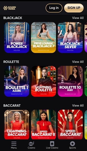Golden Panda casino high roller