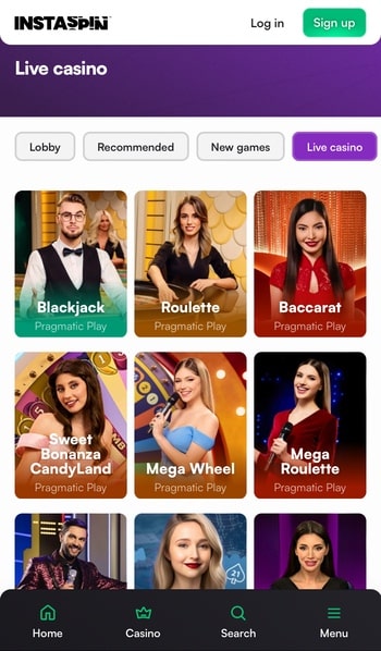 Instaspins Live Casino New Zealand