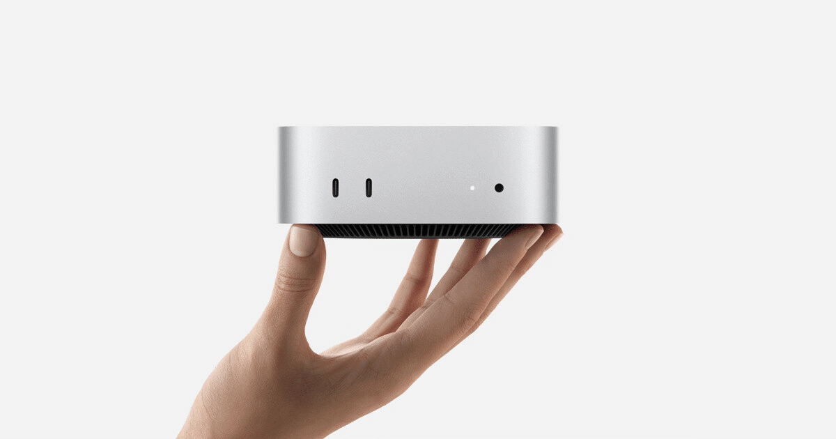 The Mac mini M4 — a beat of a desktop in a work of art form factor. 