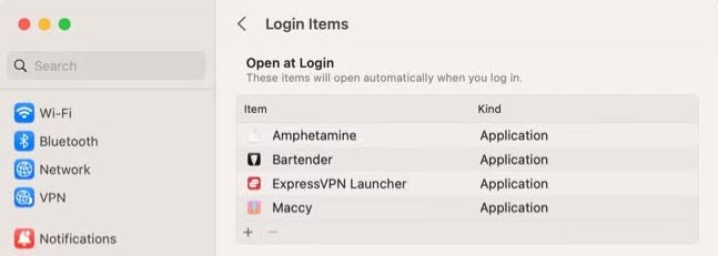 Mac Login Items