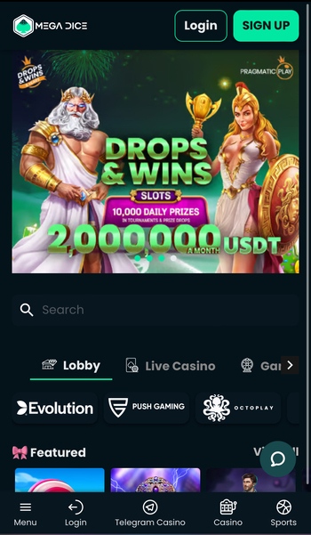 Mega Dice 10 dollar deposit casino