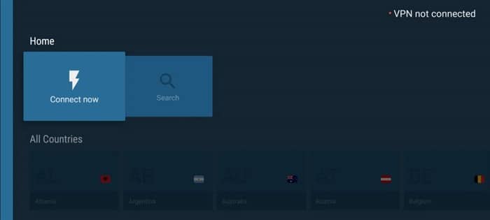 NordVPN Fire TV Stick connect options