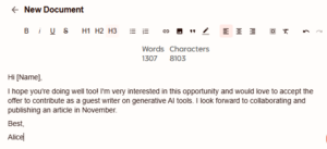 Rytr email reply output