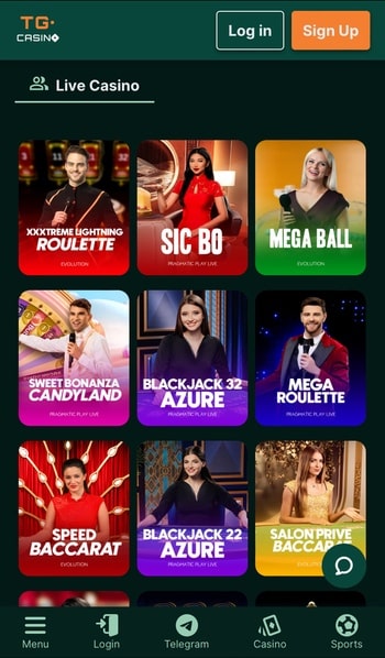 TG Casino Live New Zealand